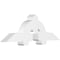 Ekena Millwork Ericson Architectural Grade PVC Gable Bracket, 60"W x 20"H x 6"D x 6"F, 8/12 Pitch GBP060X20X0606ERI00 - alternate 1